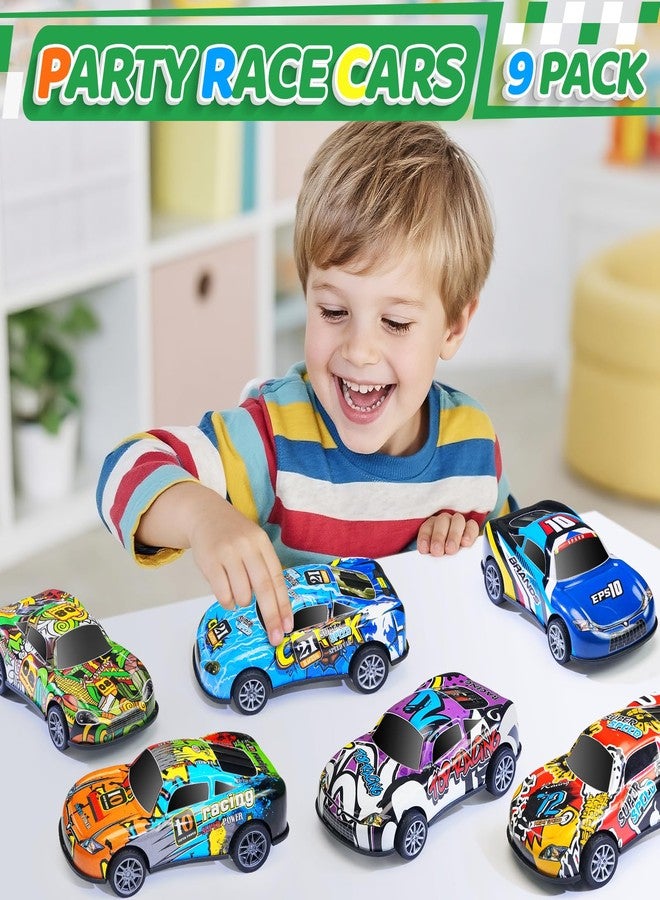 Beestech 4.2" Toy Cars Metal Race Cars Vehicles 9 Pack, Pull Back Cars Toys for Boys, Girls, Toddlers, Kids 2,3,4,5,6,7 Years Old, Party Favors, Teacher Reward Prizes, Boy Birthday Gifts - Image 5
